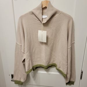 Kindly the label Morning Dip oversized crop knit sweater size L